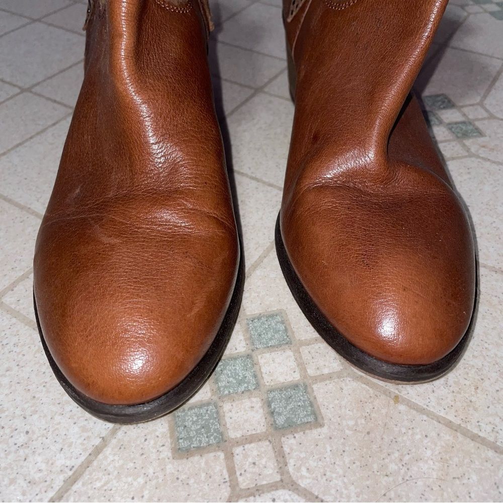 Donald Pliner Daze Western Ankle Boot Women Size 10M Country Boho Cowgirl Preppy - Picture 3 of 9